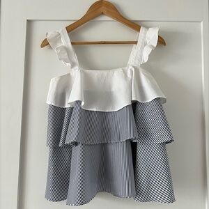 English Factory Tiered Ruffle Tank from Tuckernuck
